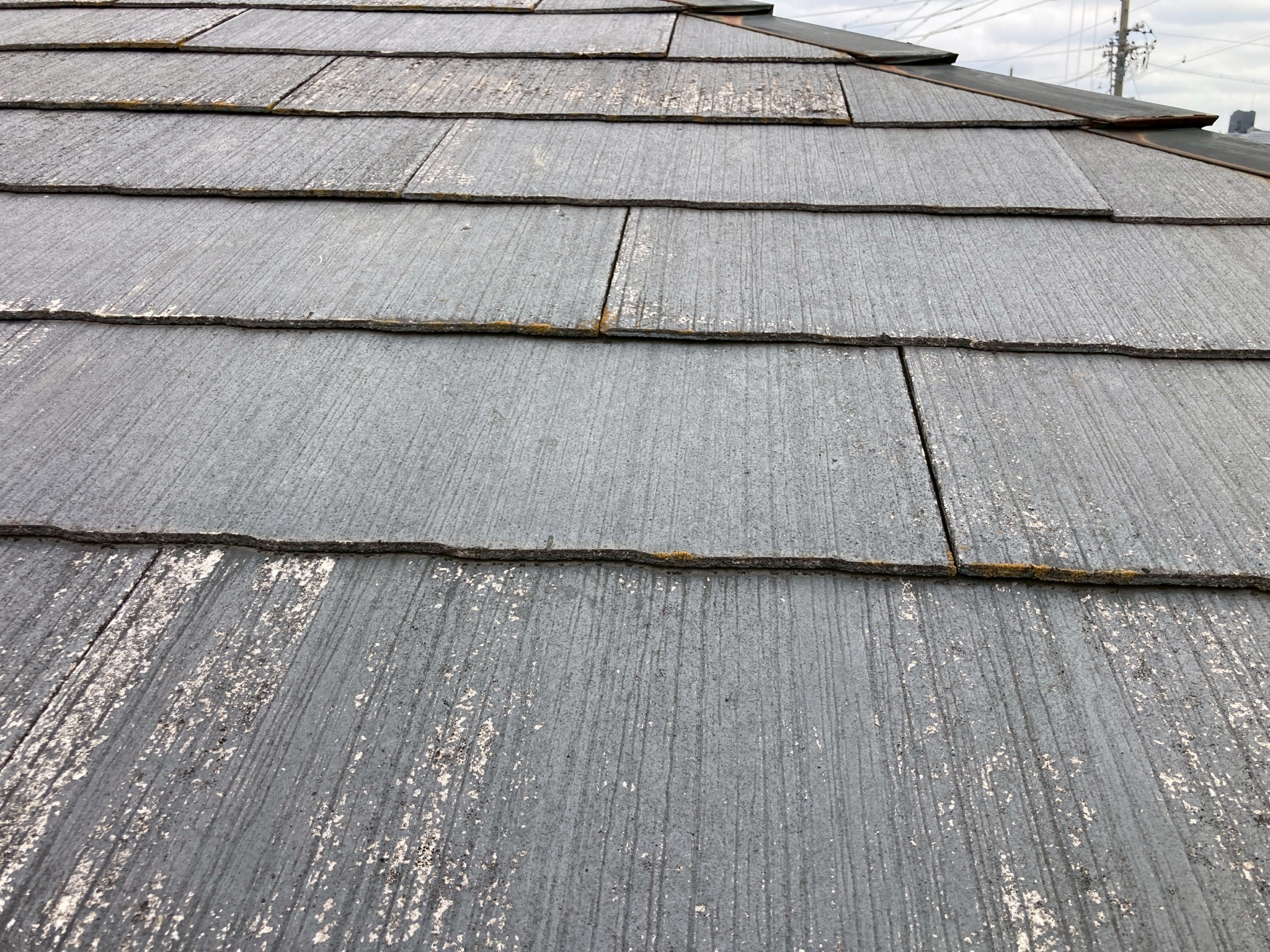 化粧スレートの劣化状況